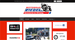 Desktop Screenshot of motorrad-riedel.com